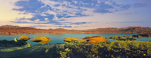 Lake Mead - Las Vegas Bay (dusk) (24x60)