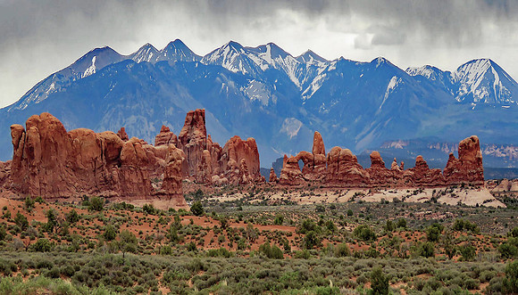 Arches NP - La Sal Mountains (24x42)